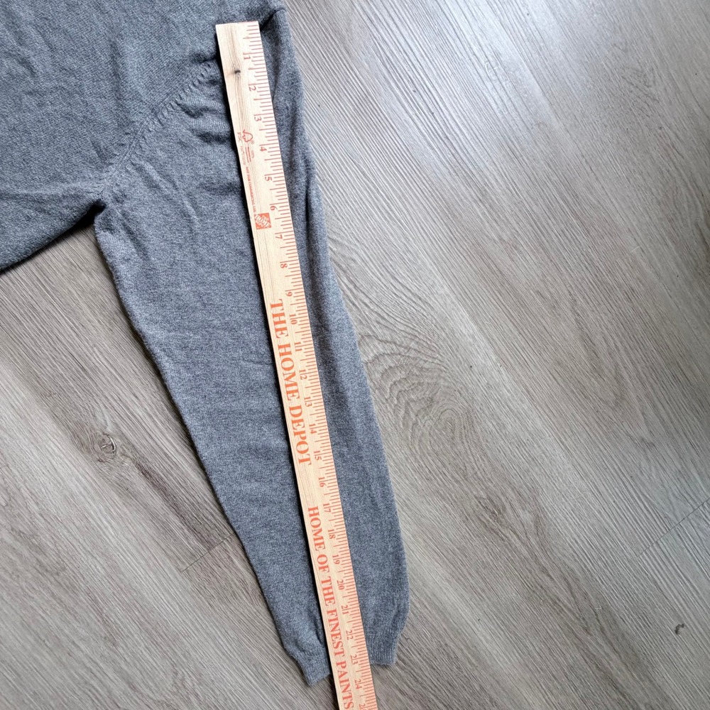 Weatherproof Vintage Mens Gray Cotton Cashmere V-Neck Sweater Size Large L - Picture 6 of 7